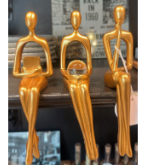 3 Golden Figurines