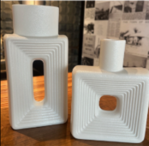 White Abstract Vases