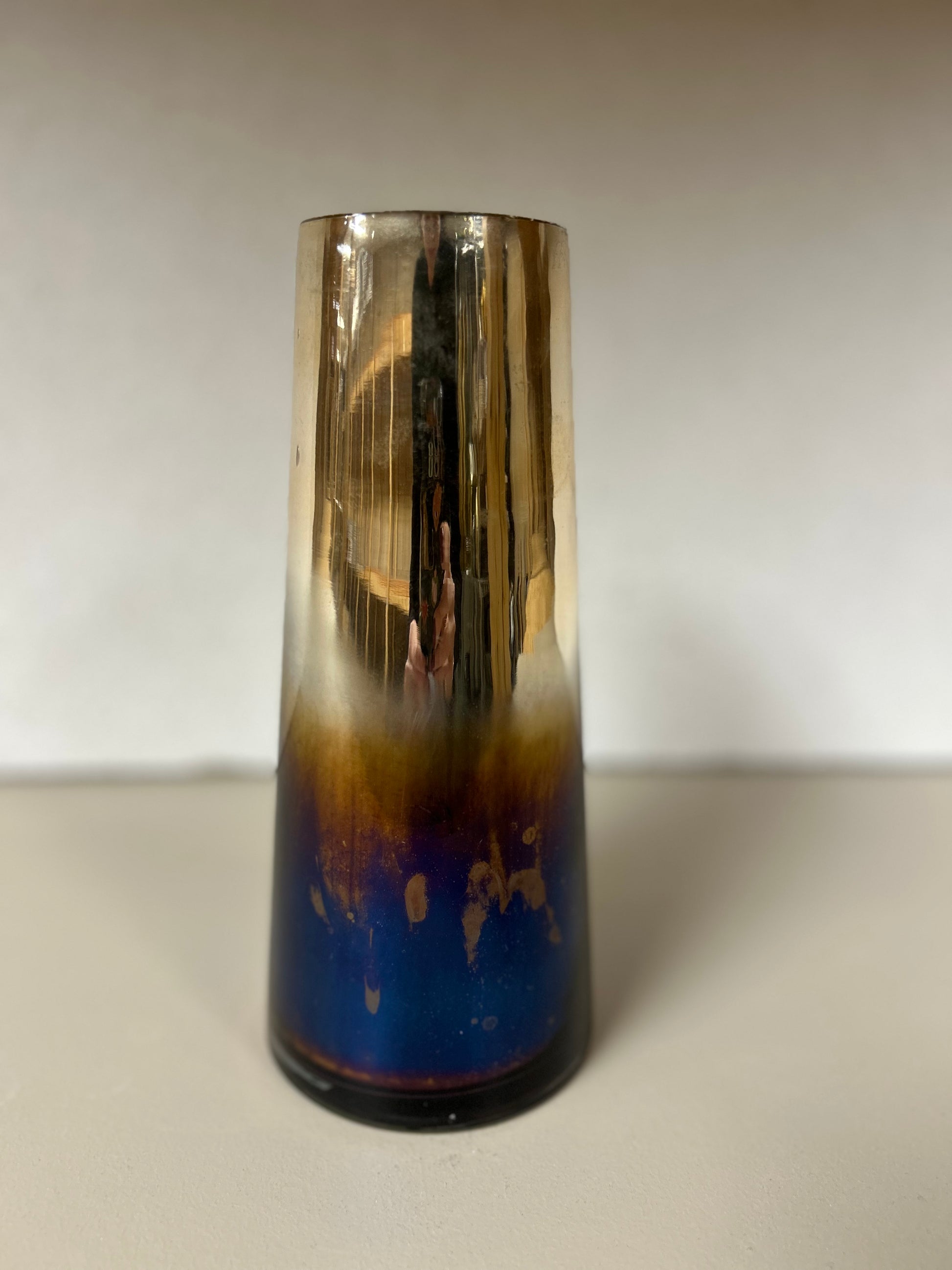 Gold and Blue Vase