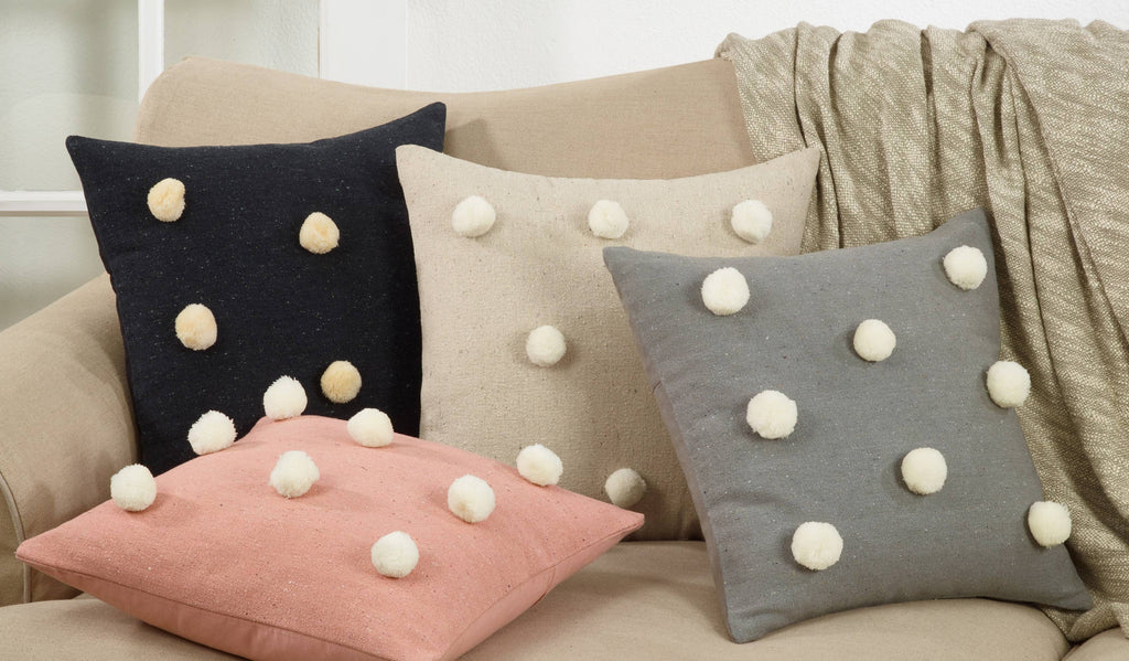 Pom Pom Throw Pillow