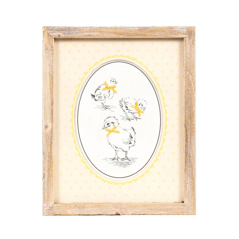 35010 - 10x12 wood sign DAFFODIL CHICK Easter Spring decor