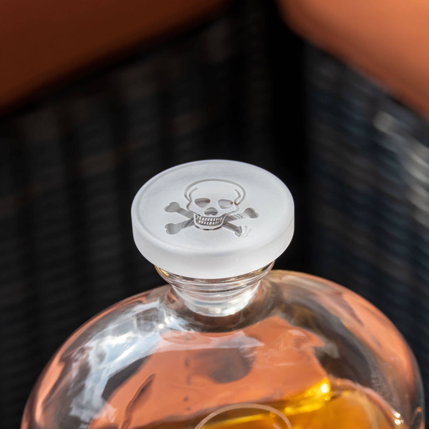Skull & Crossbones 3 Piece Whiskey Decanter Gift Set