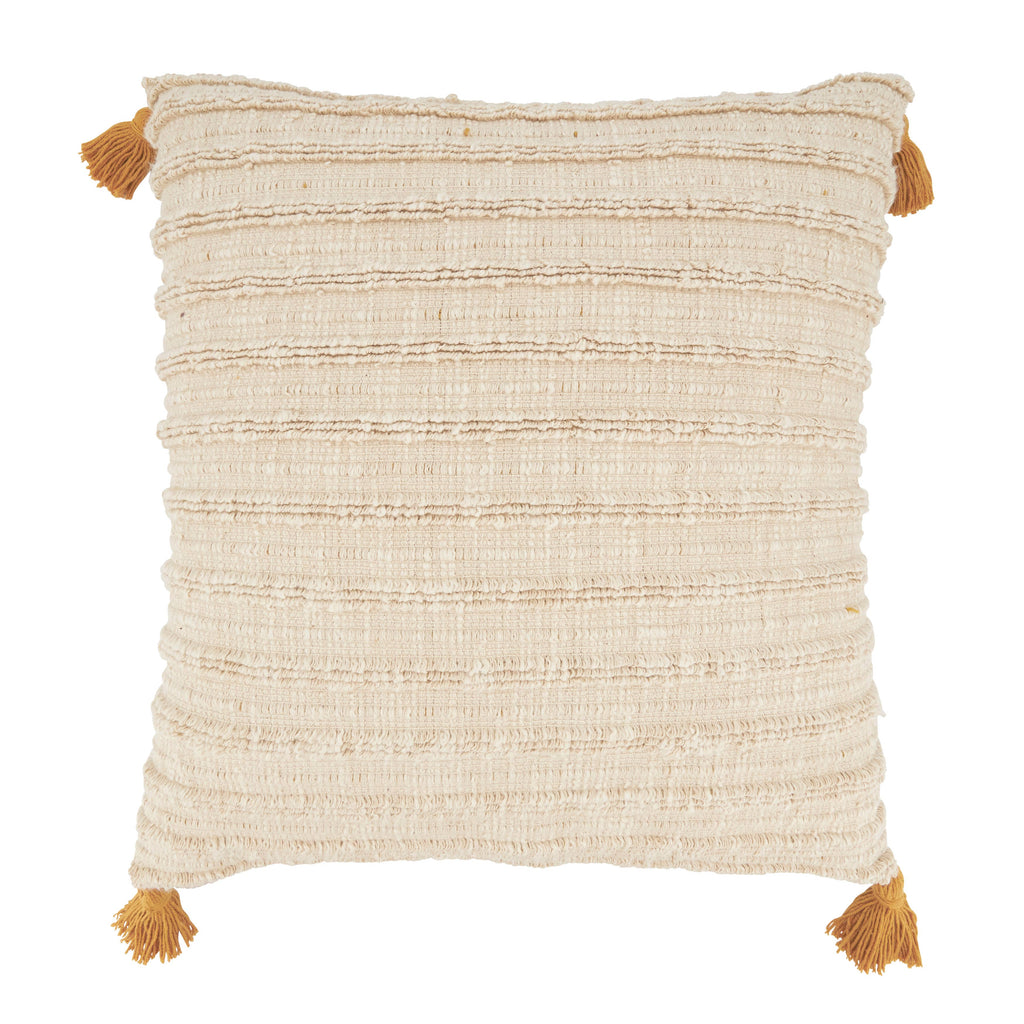 Timeless Texture Striped Woven Throw Pillow