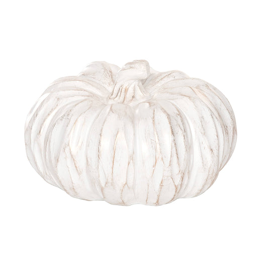 Fall/Harvest 5" White Pumpkin Decorative Figure