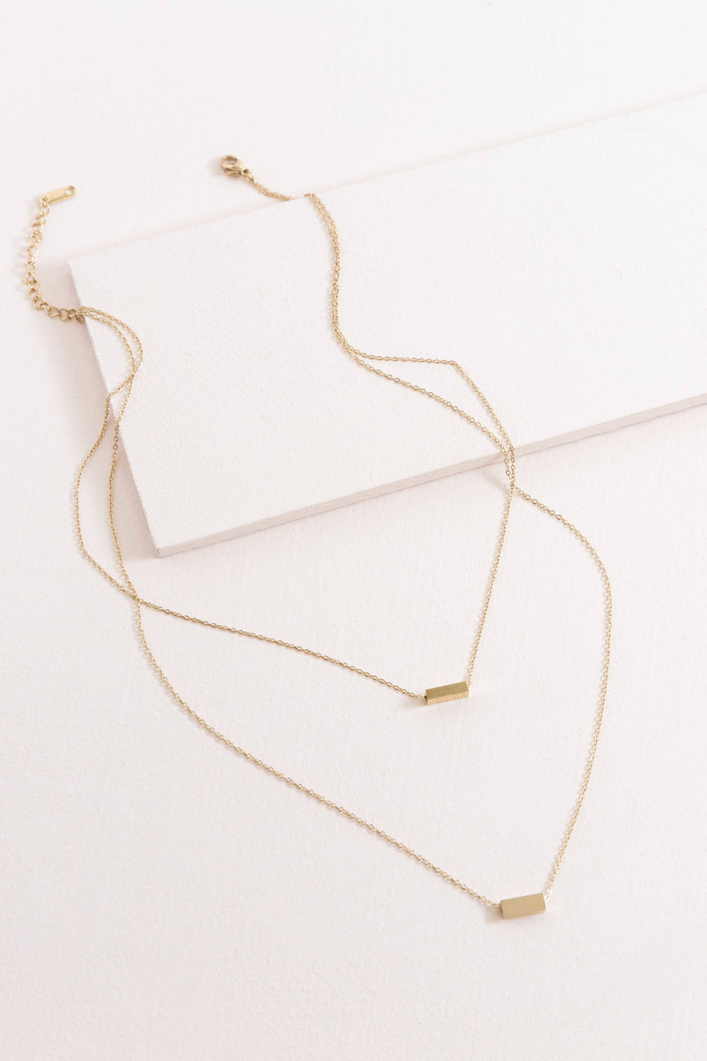 Strike a Pose Bar Layered Necklace | Gold (14K)
