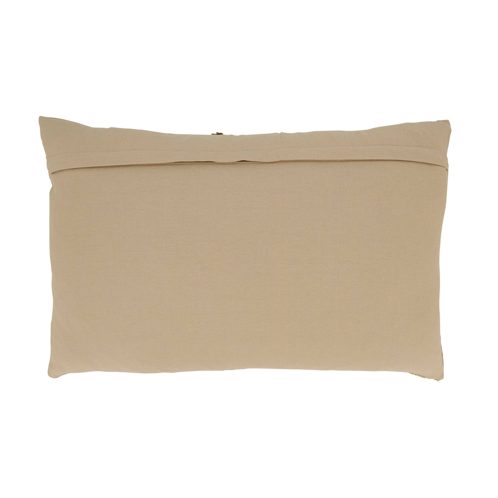Color Band Fringe Pillow