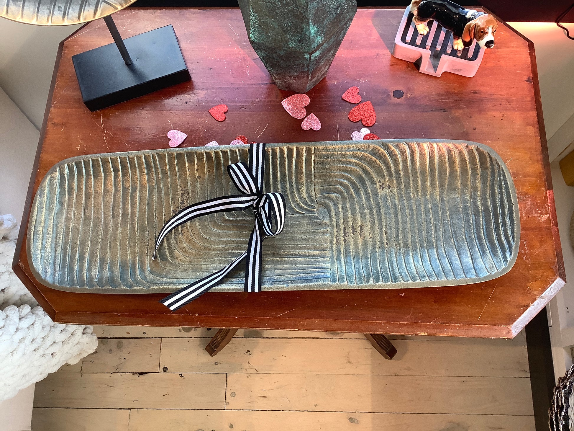 Zen brass tray