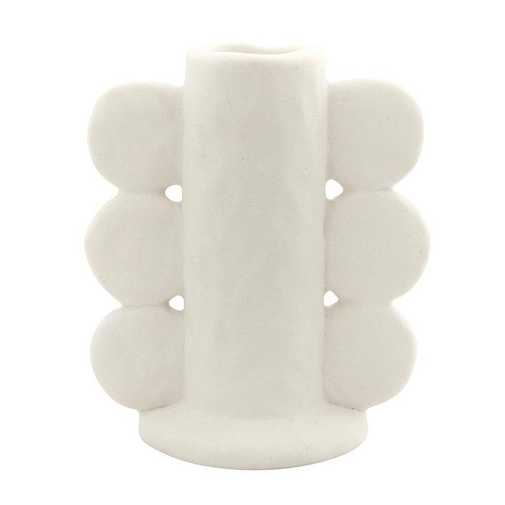White Minimalist Taper Candle Holder