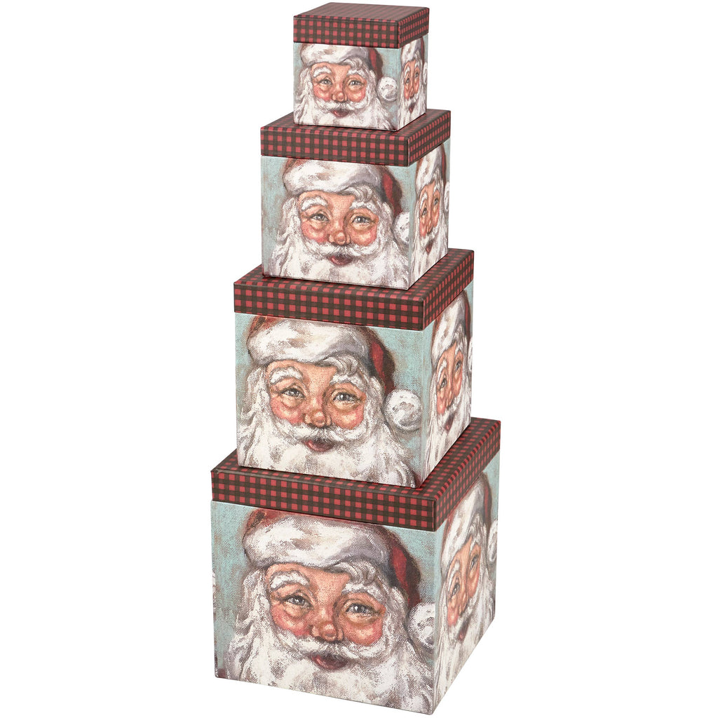 Christmas Design Stack Box Santa Stacking Box Set – Boutique by MAO Design