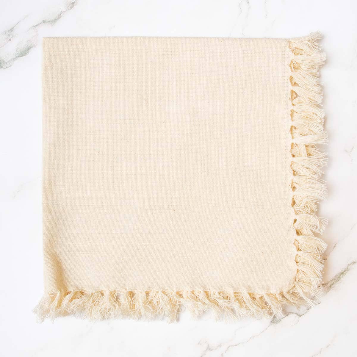 Fringe Napkin -  Oat  - 18"x18"