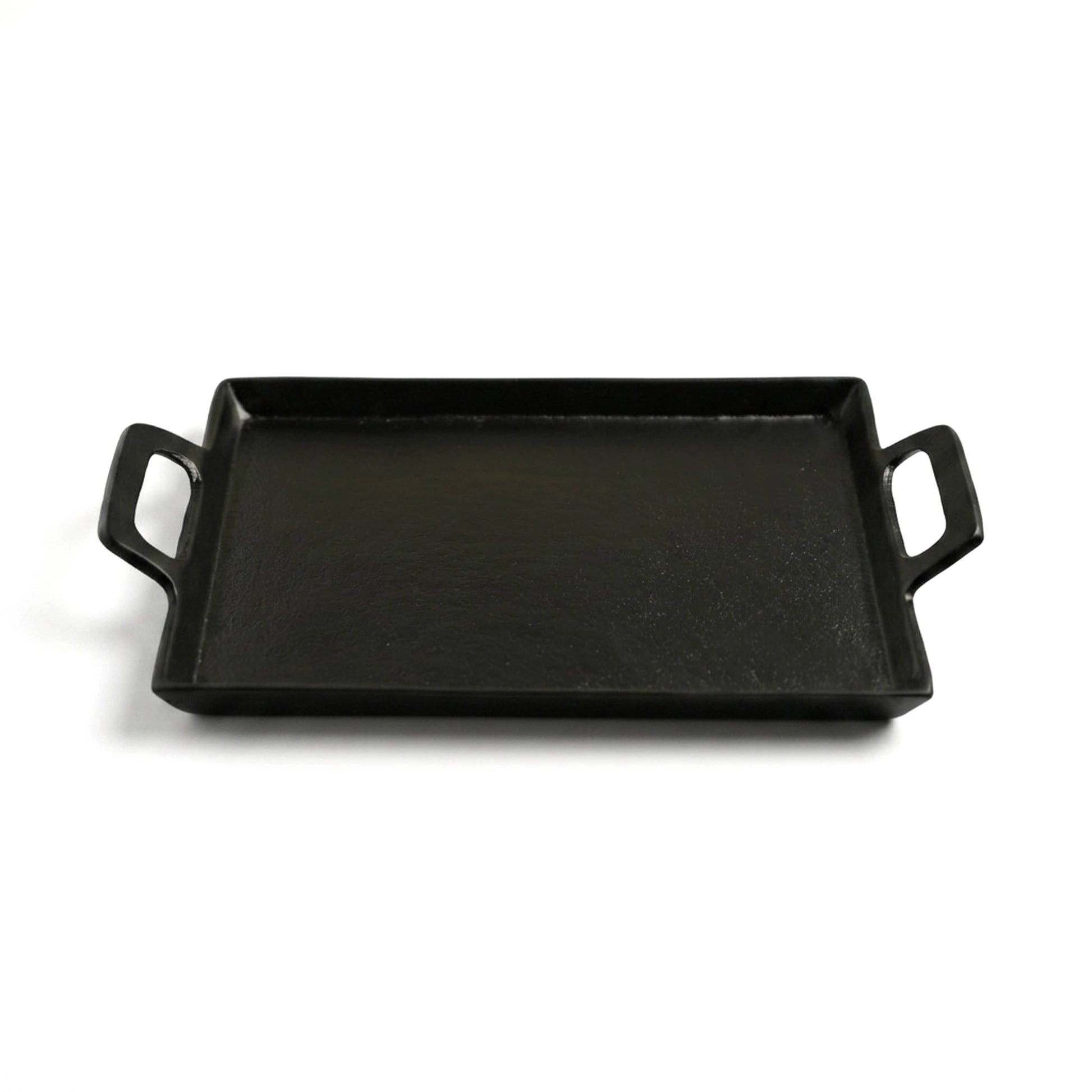 Black Alum. Tray with Handles 10x14”