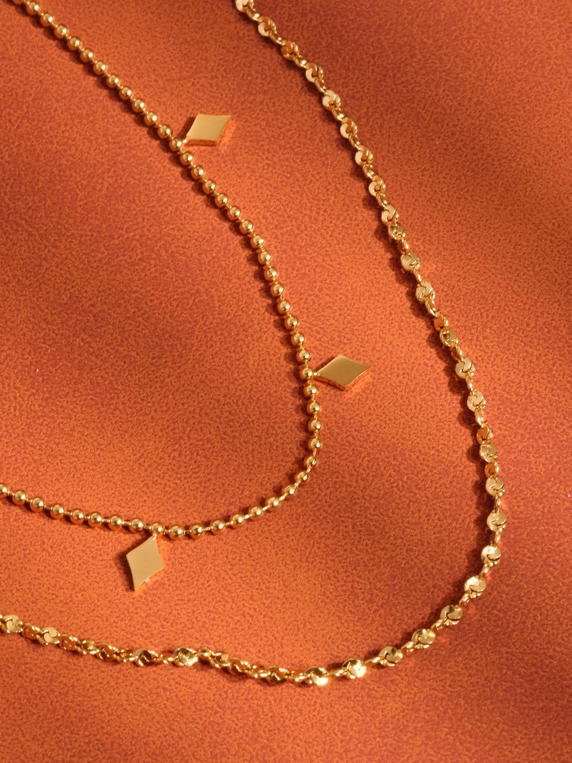 Arômes 18K Gold Non-Tarnish Layered Tassel Necklace