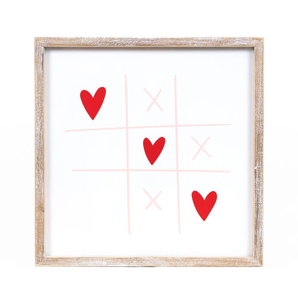 14x14 wood sign - HEART/CLOVER- Valentine St Patrick