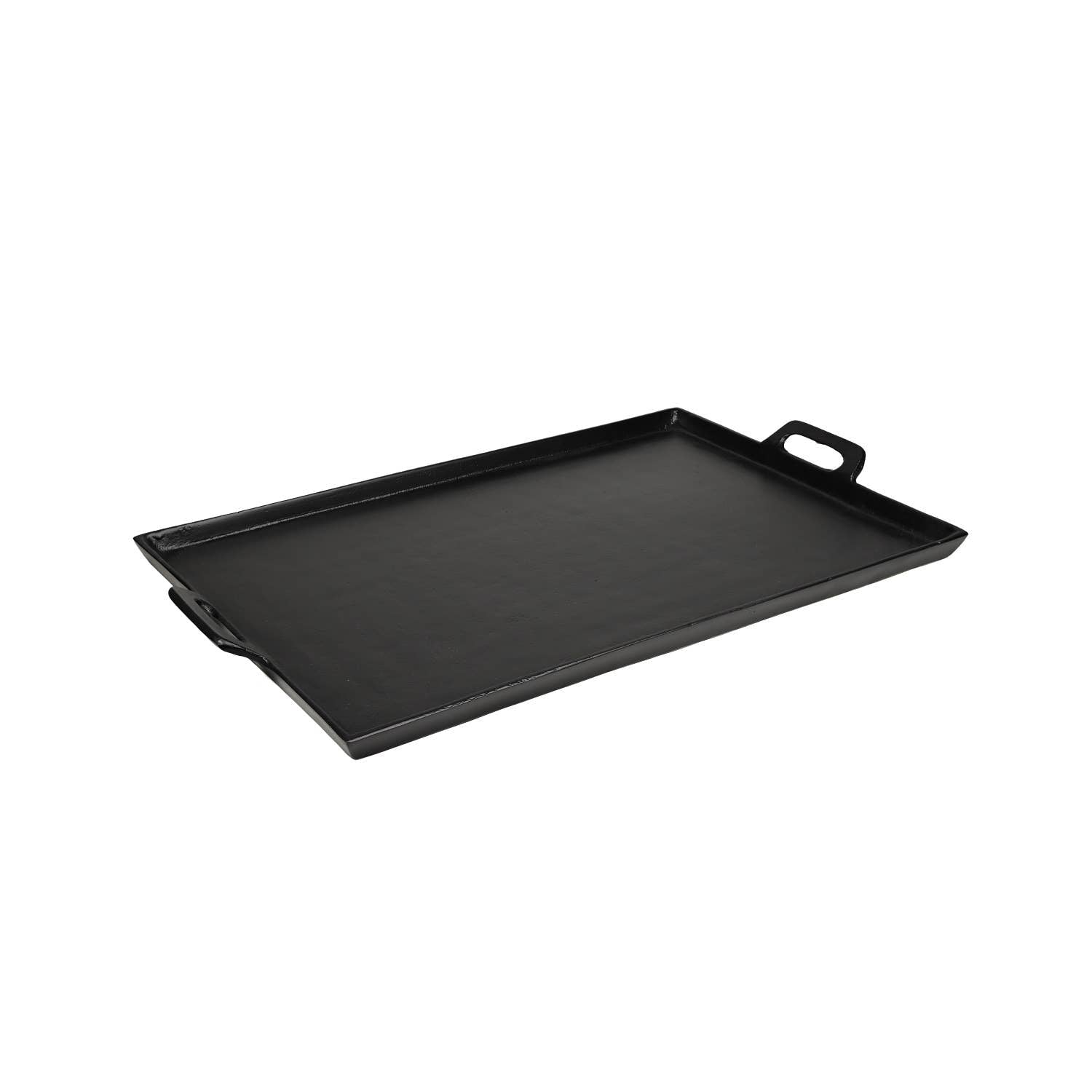 Black Alum. Tray with Handles 15x25”