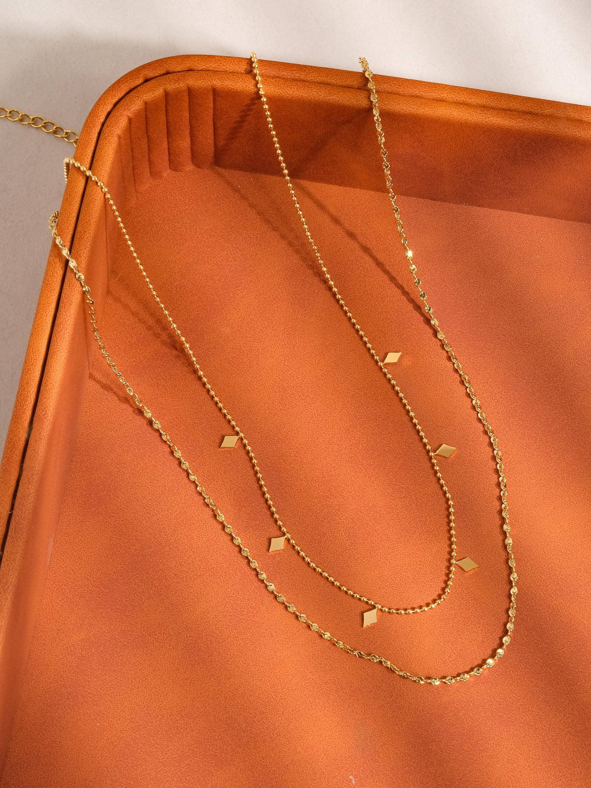 Arômes 18K Gold Non-Tarnish Layered Tassel Necklace