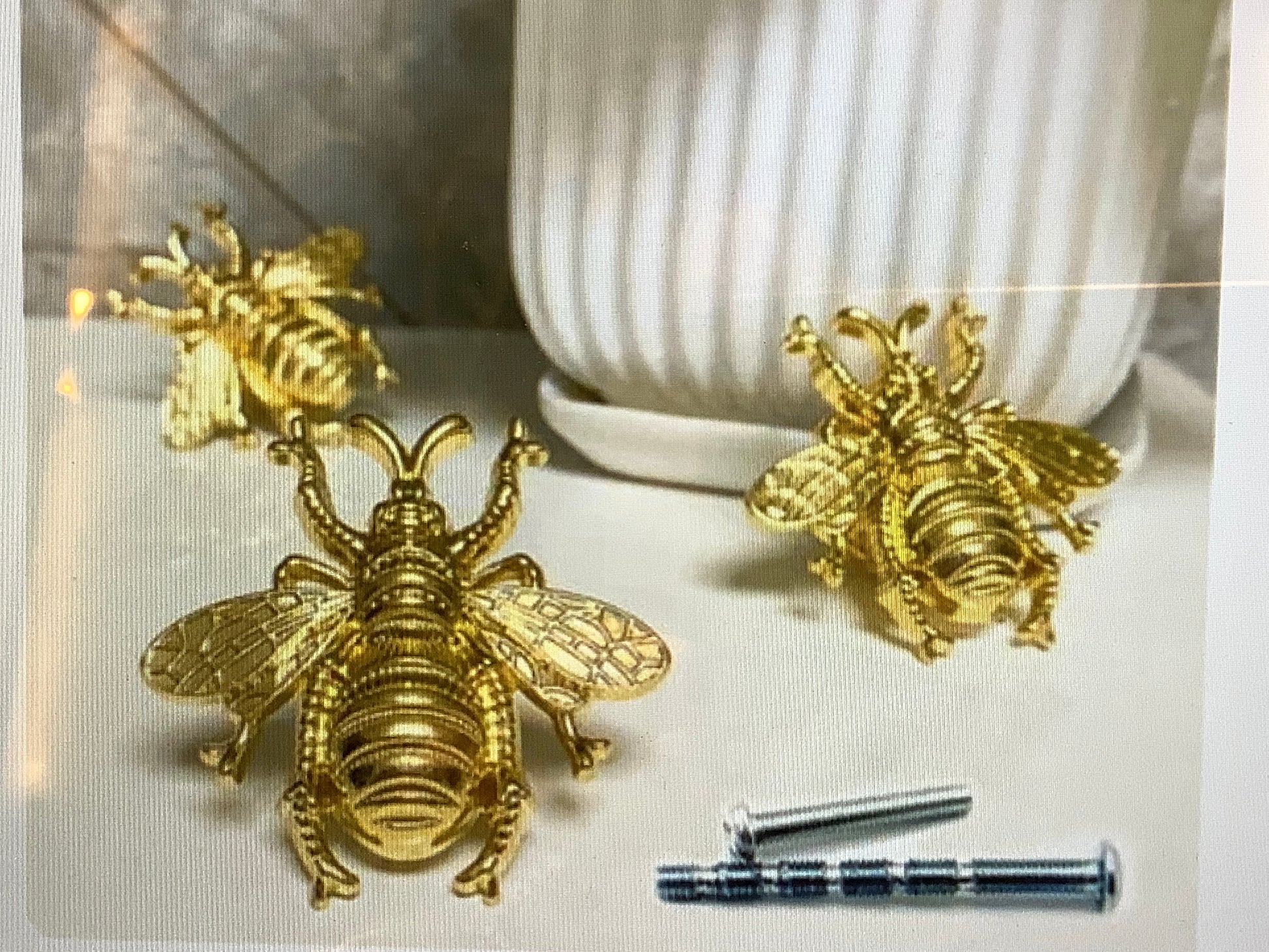 Antique Golden Bee knobs