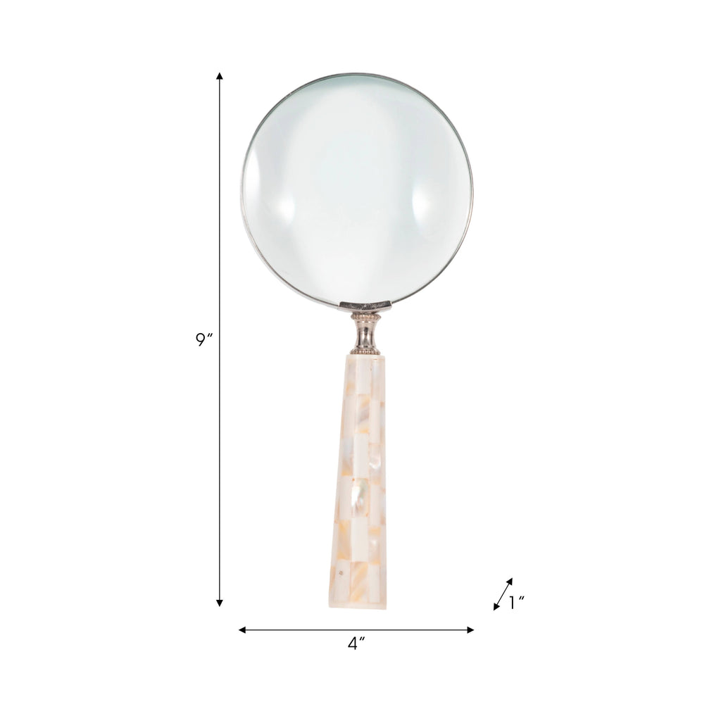 Magnifying Glass with Metal Resin Mop Handle