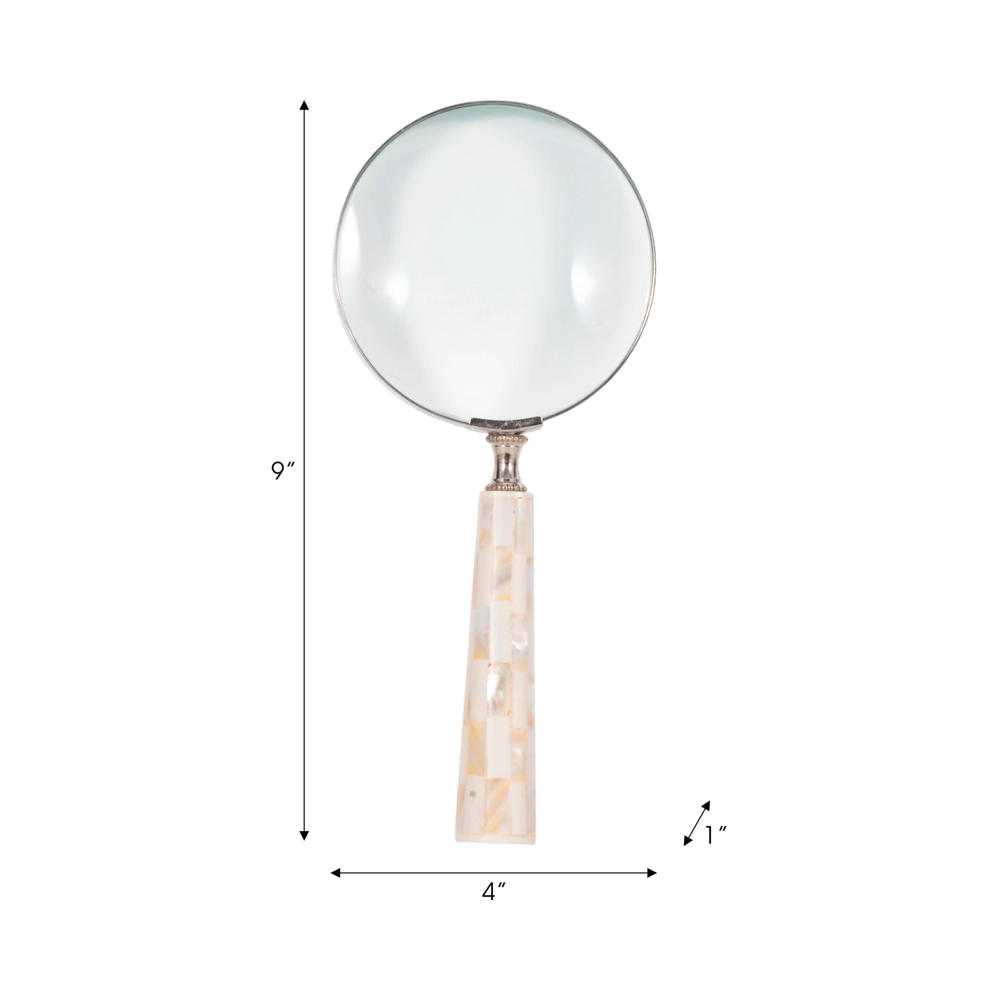 Magnifying Glass with Metal Resin Mop Handle