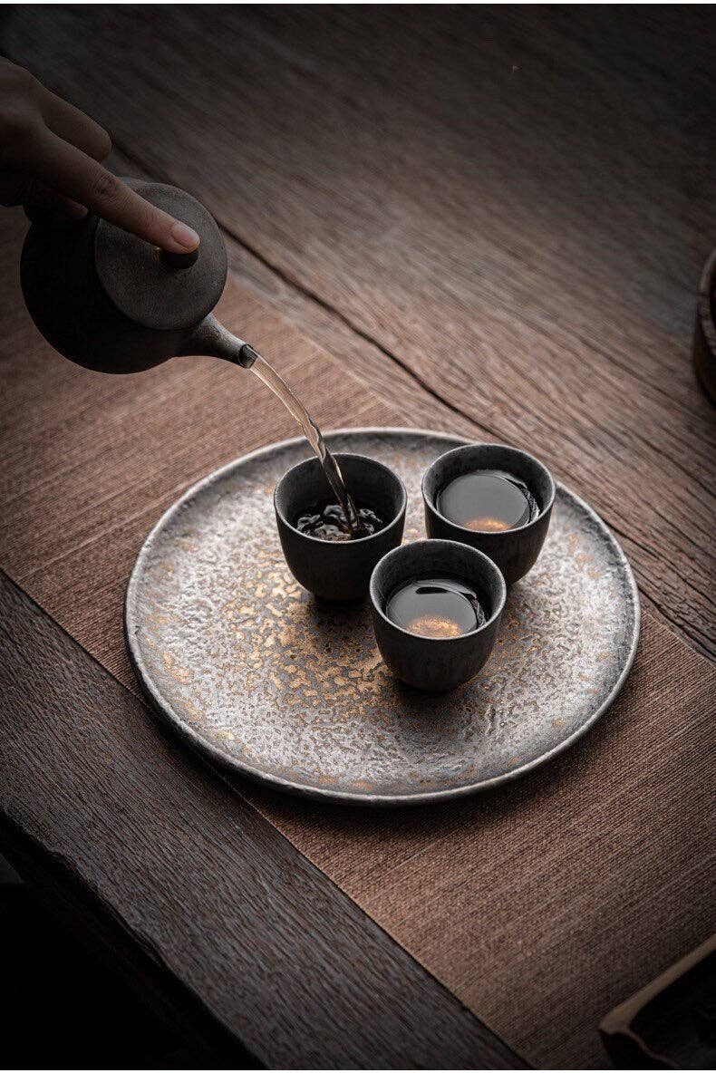 Ceramic Classic Golden Black Tea Cup