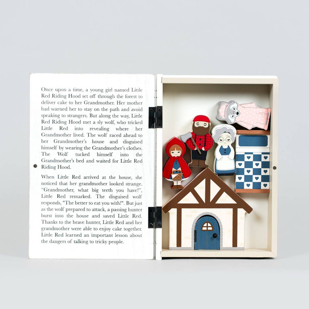 12692 - woodland storybook gift set 7 pc (RED RIDING HOOD)