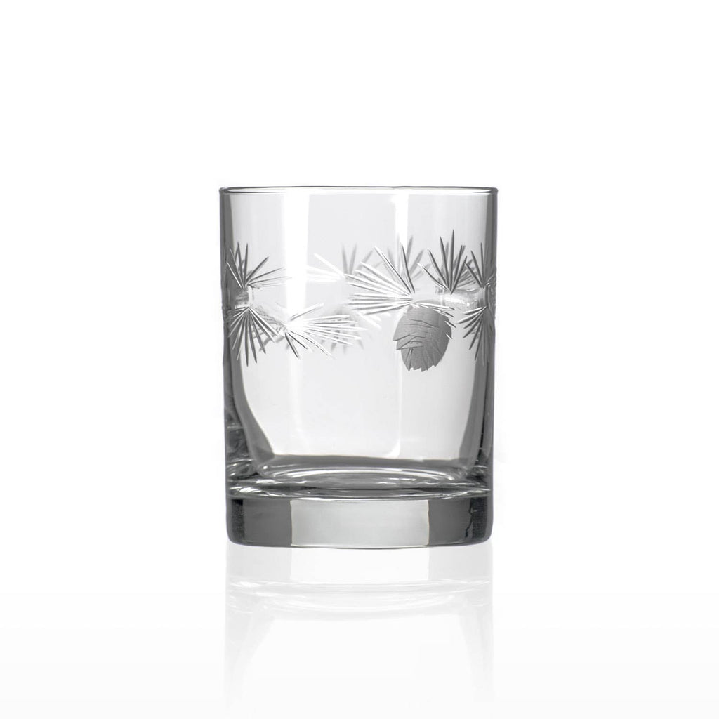 Icy Pine Double Old Fashioned 13oz – Engraved Whiskey Glass