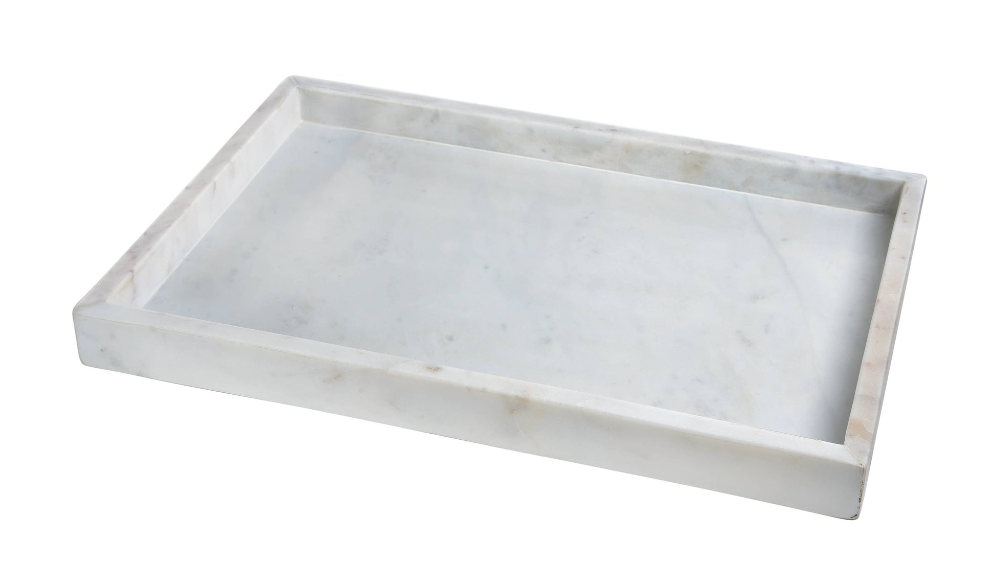 Marble Tank Tray 18x12" Opal White