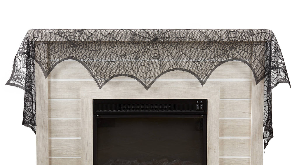 Spiderweb Net Fireplace Scarf