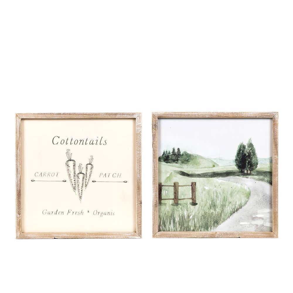30283 - 17x17 rvs wd frmd sn (CTNTLS/ FRM)   Easter & Spring