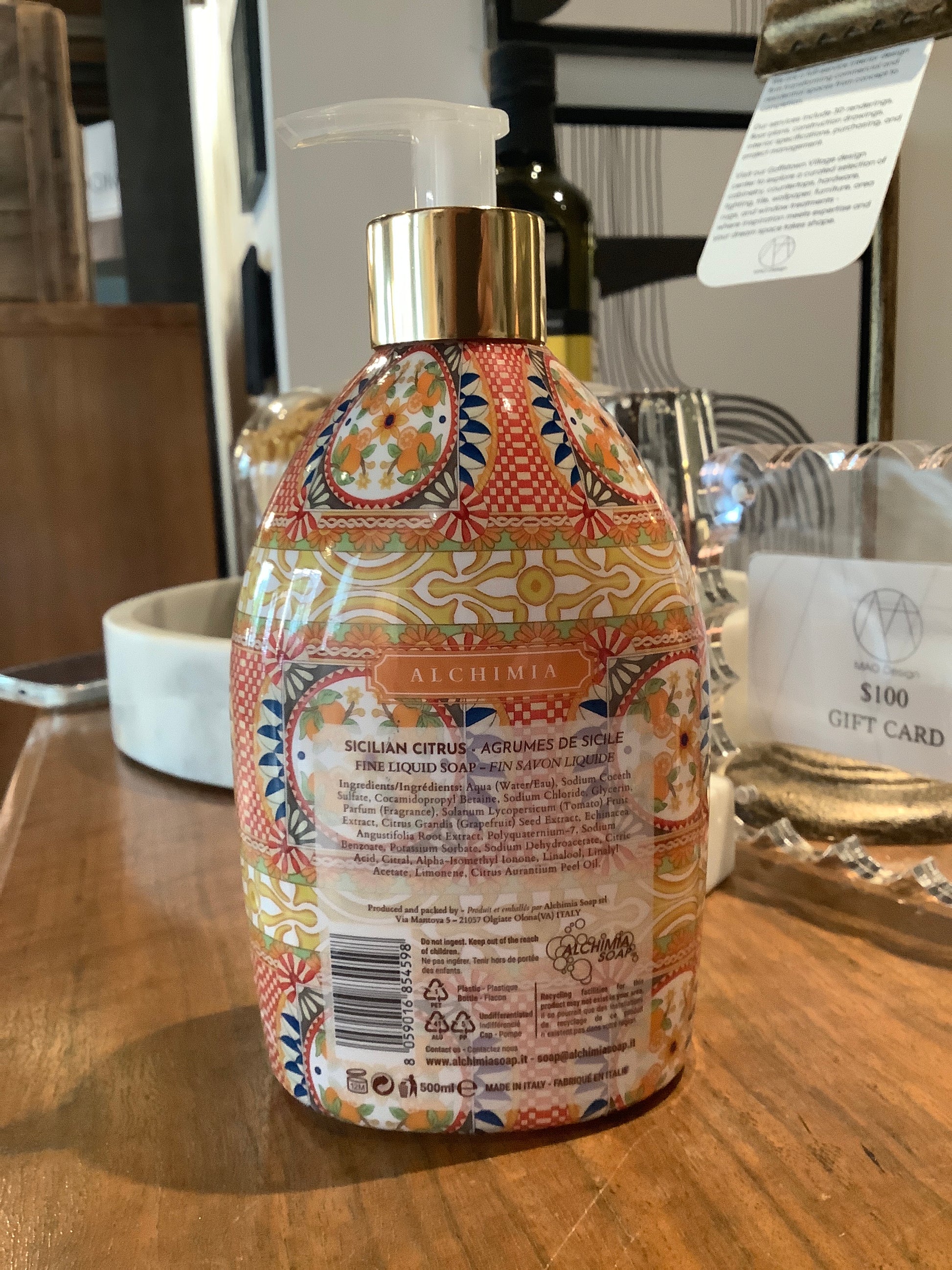 Alchimia Sicilian Citrus Liquid Soap
