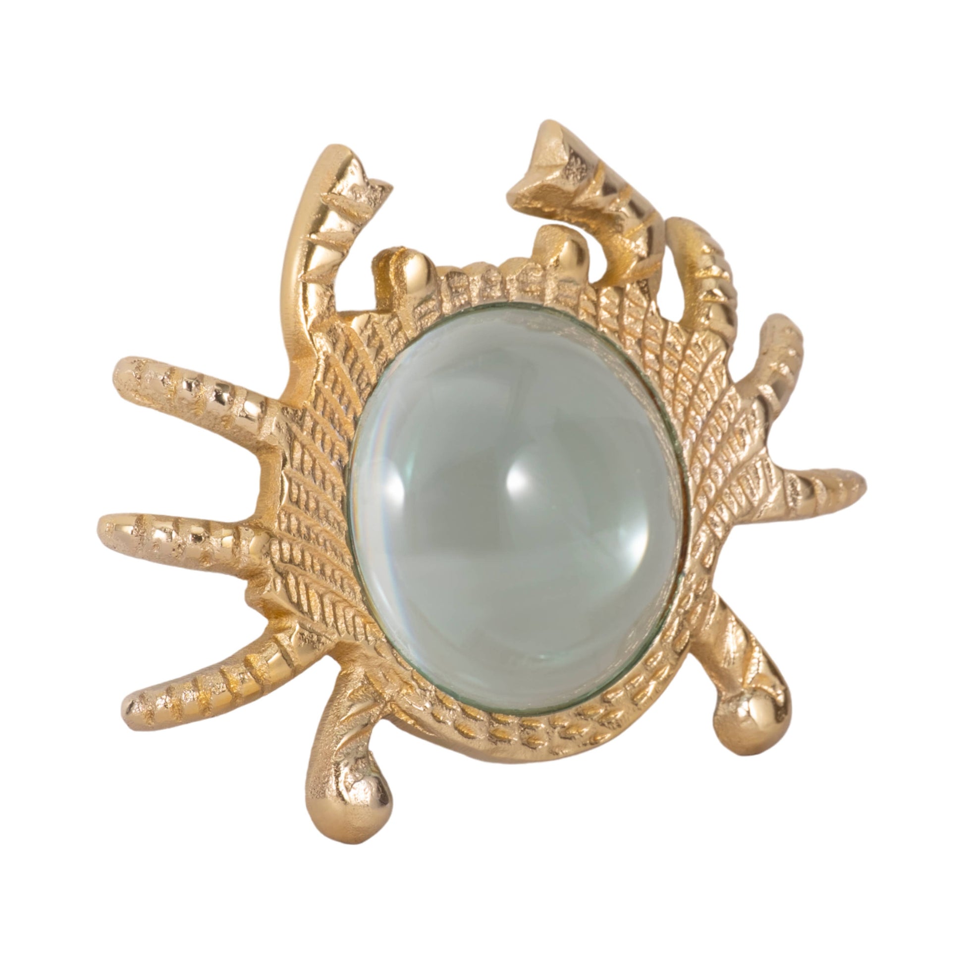 Gold 7 in. Crab Magnifying Glass