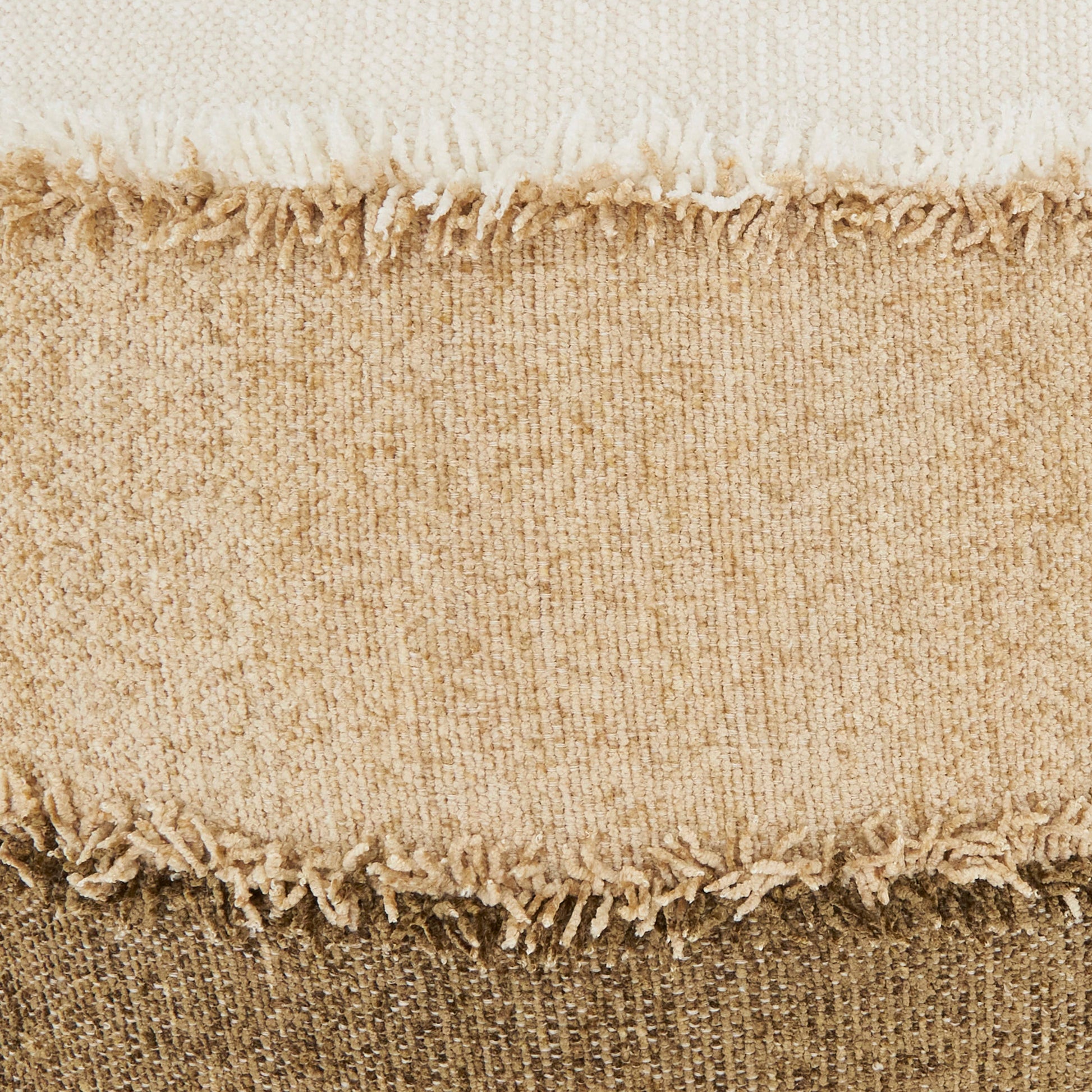 Color Band Fringe Pillow