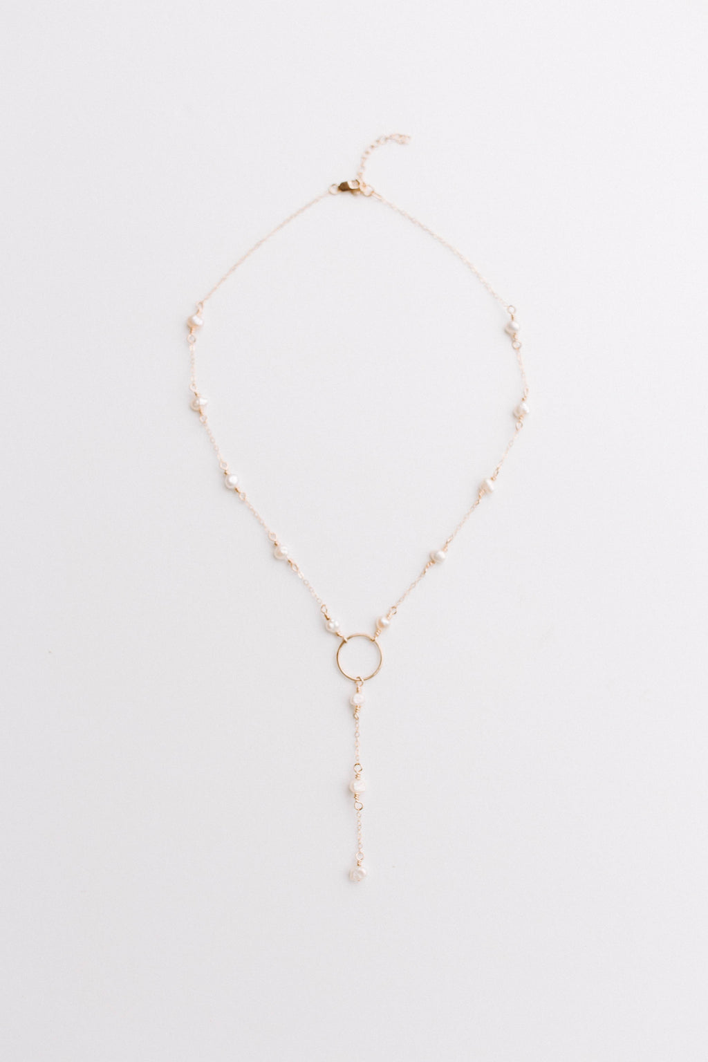 Dainty Gold Filled Pearl Necklace