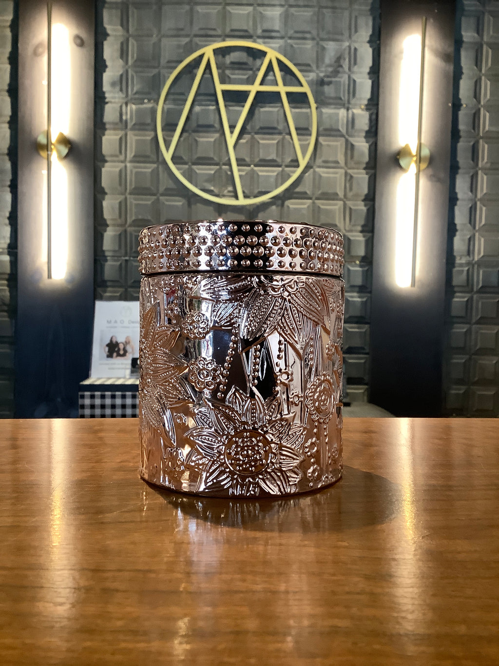 Sigscent 80 Rose Gold Floral Jar Candle