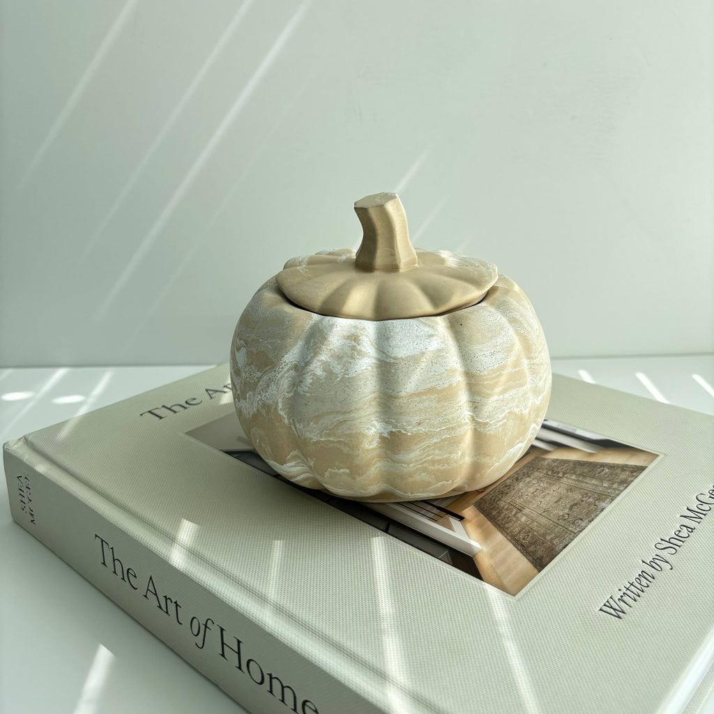 Pumpkin Candle Pot - PALO SANTO SANDALWOOD
