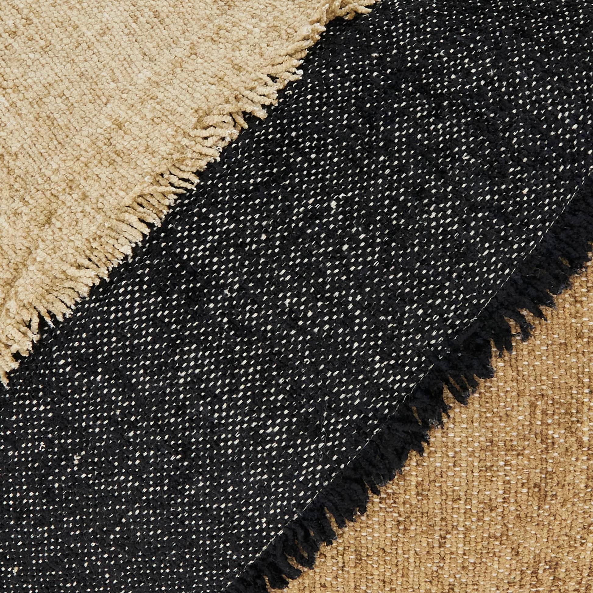 Color Band Fringe Pillow