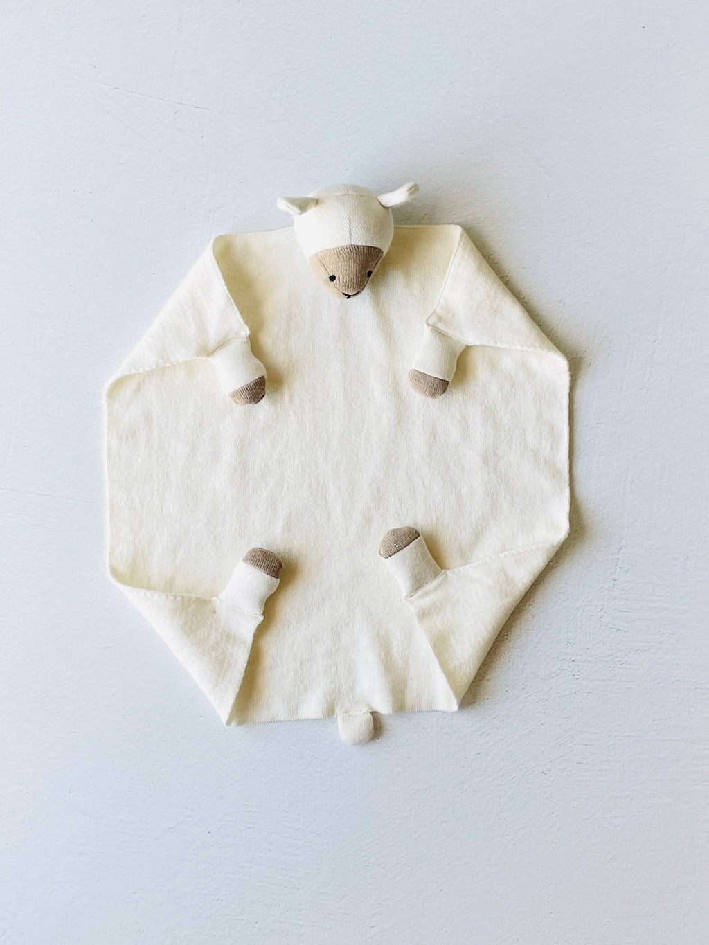 Lamb - Organic Baby Lovey Security Blanket Cuddle Cloth