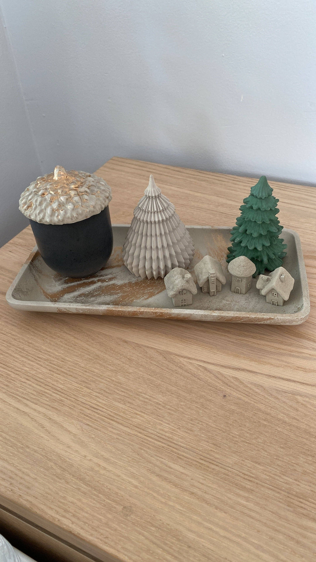 Mini Houses Village Set of 4| Holiday Ornaments | Christmas