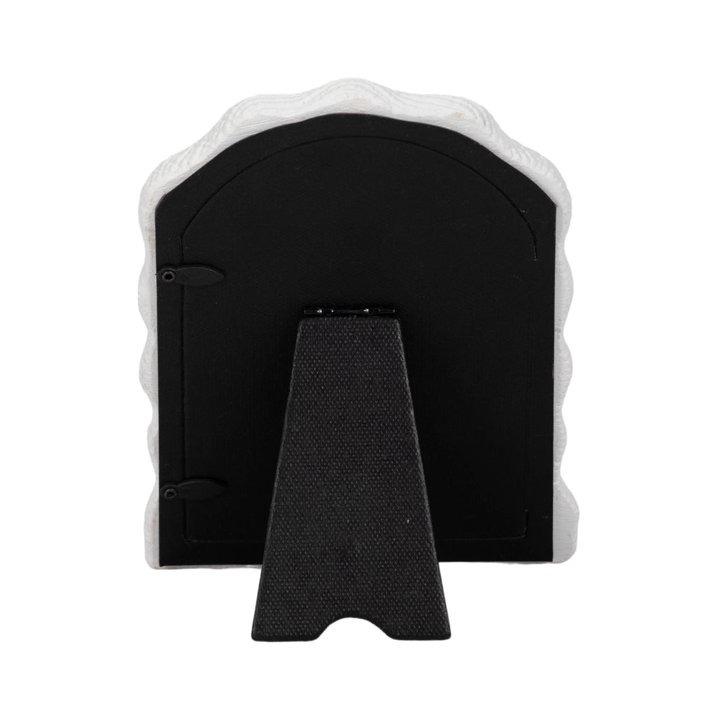 Resin Sculptural Texture Photo Dome Frame - White, 4x6 in.