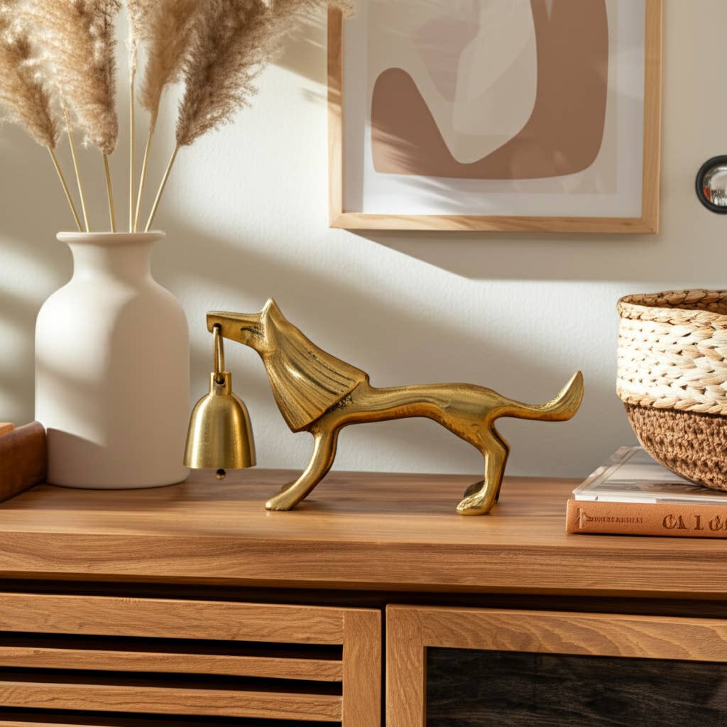 Metal Unique Elegant Lion Candle Snuffer - Gold, 5 in.