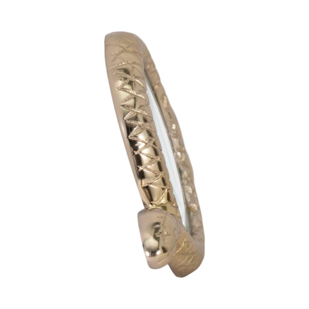 Decorative Object - Gold Metal Snake Magnifying Glass, 9 in.