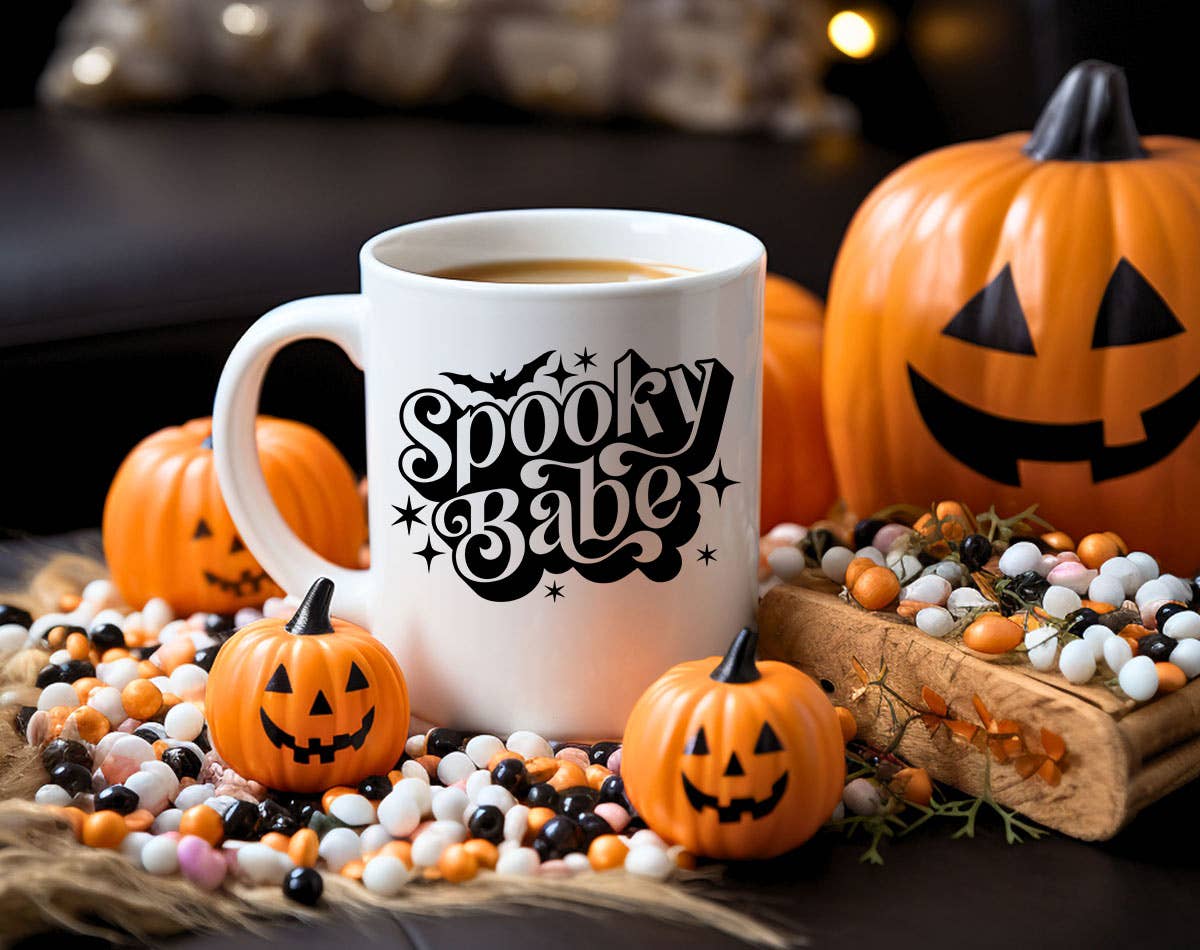 Spooky Babe - Halloween Pumpkin Coffee Mug KTJ07