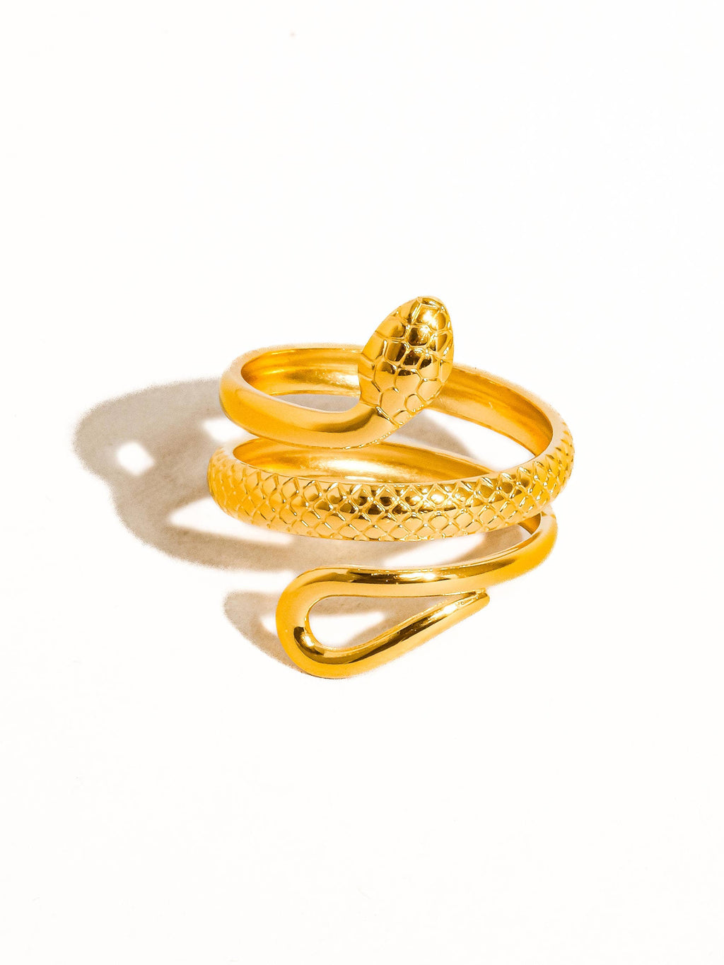 Sutton 18K Gold Non-Tarnish Serpent Ring
