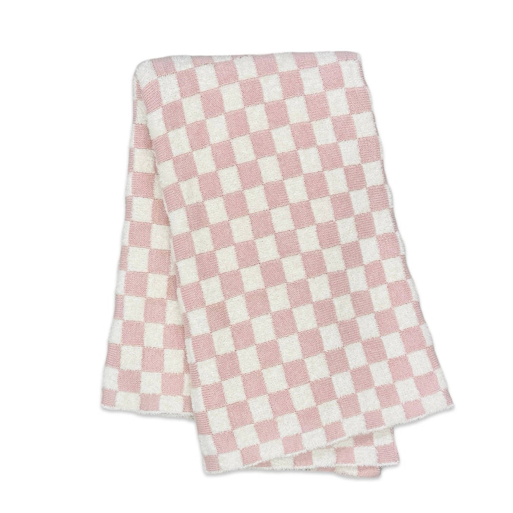 Checkered - Jacquard Sweater Knit Baby Blankets (Organic)