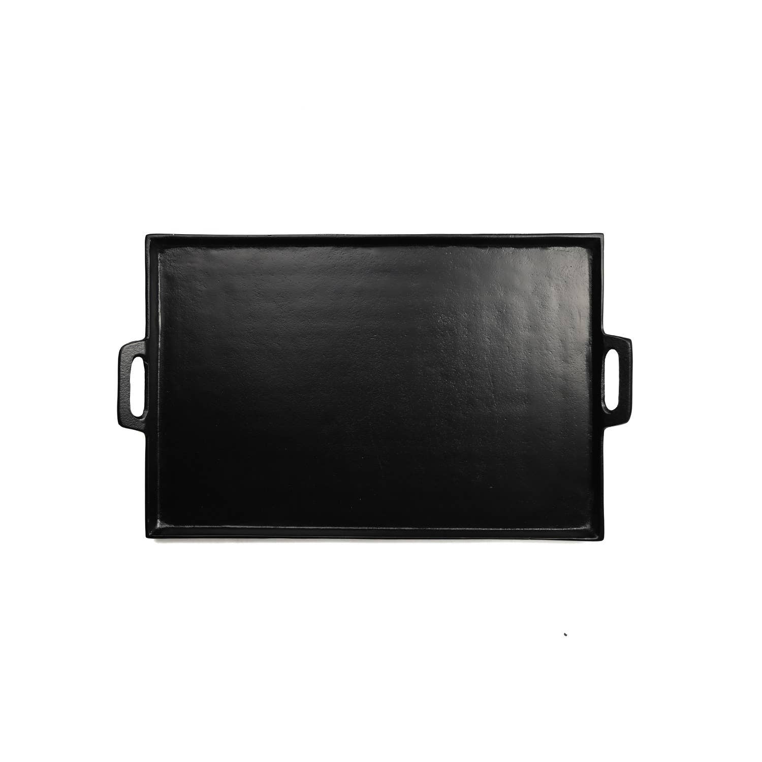 Black Alum. Tray with Handles 15x25”