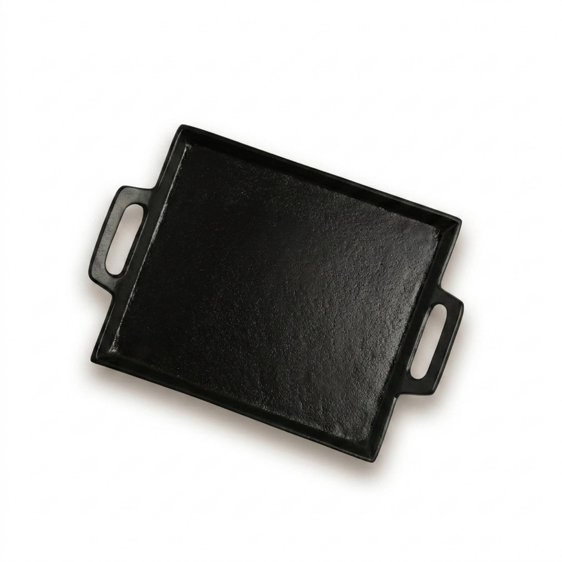 Black Alum. Tray with Handles 10x14”