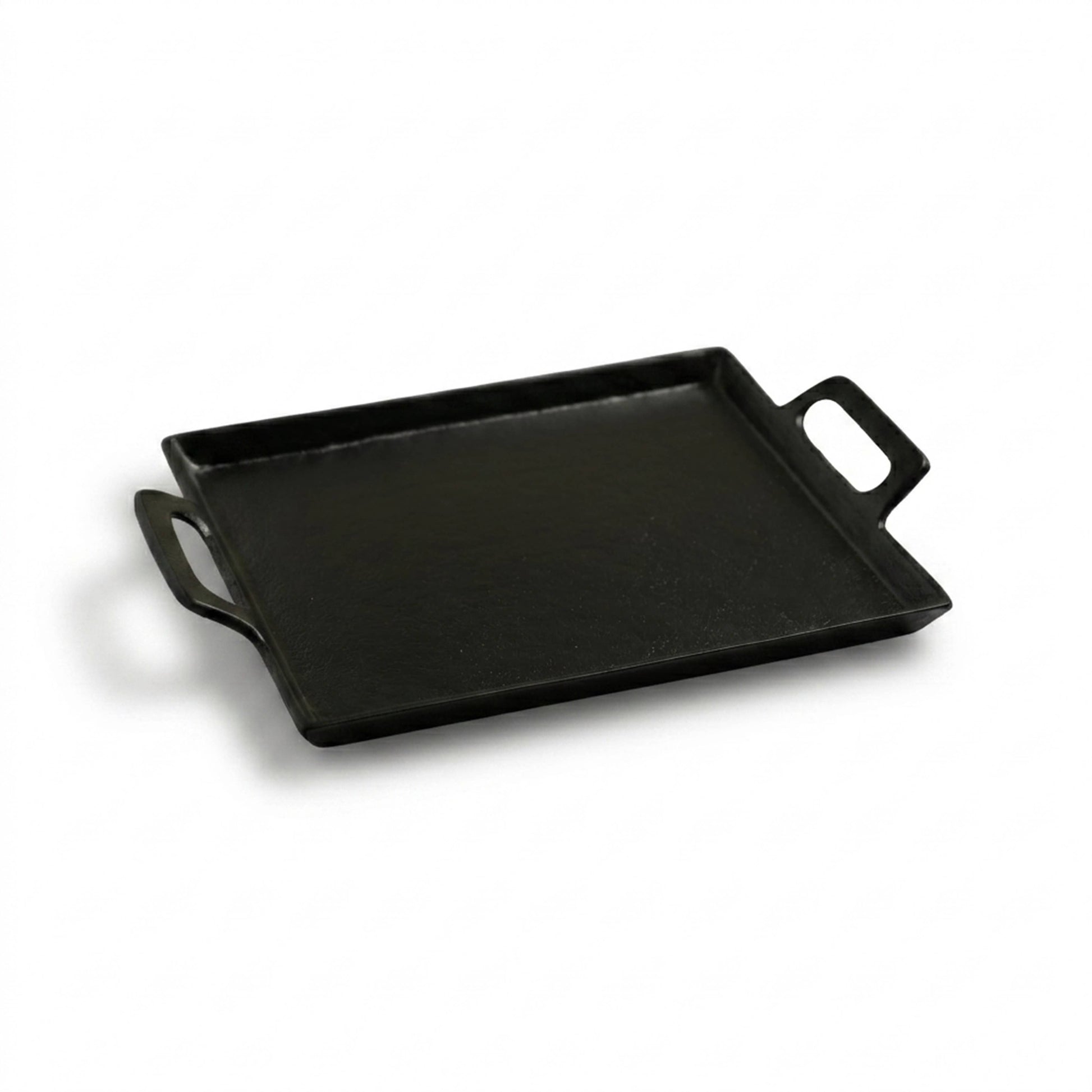 Black Alum. Tray with Handles 10x14”