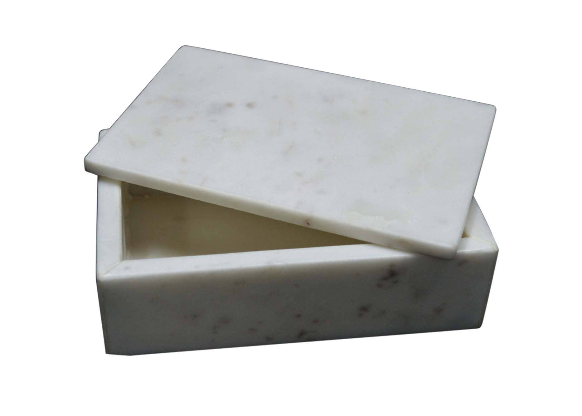 Marble Rect. Box White