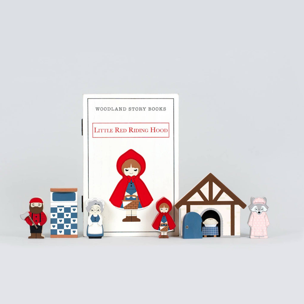 12692 - woodland storybook gift set 7 pc (RED RIDING HOOD)