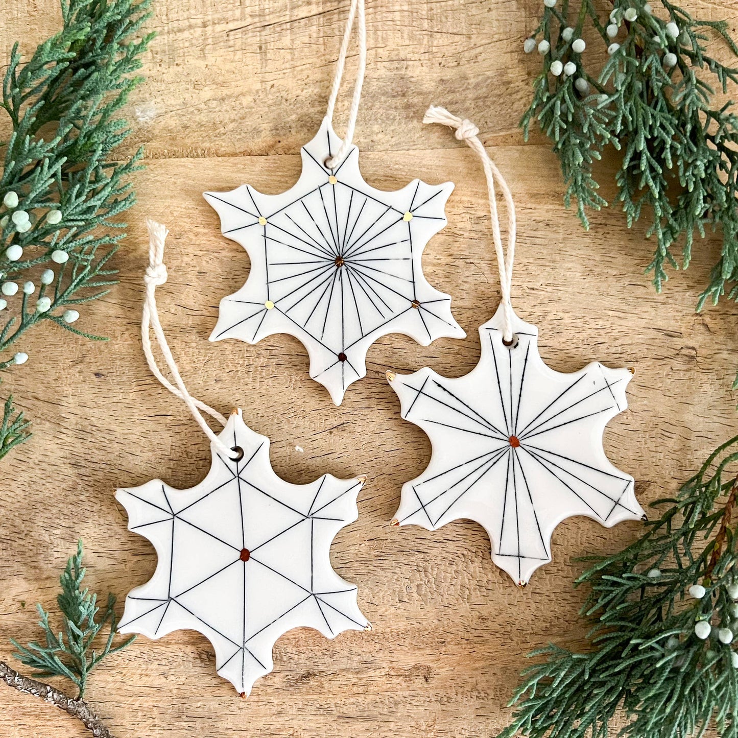 Snowflake Ornament Set of 3