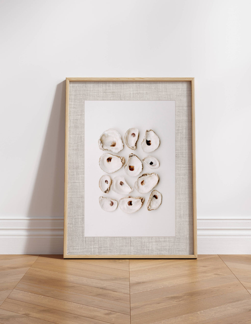 Natural Oyster Print & Frame